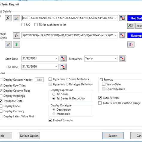 Eikon Refinitiv Excel Basics 的图像结果