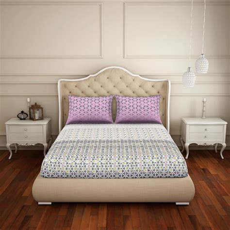 WELSPUN 100% Cotton Bedsheets Large Anti Bacterial Breathable Skin Safe ...