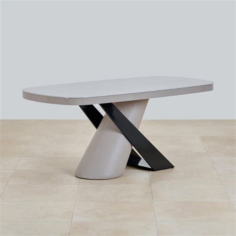 Buy Marcello Glass Top 6-Seater Dining Table - Grey from Home Centre at ...
