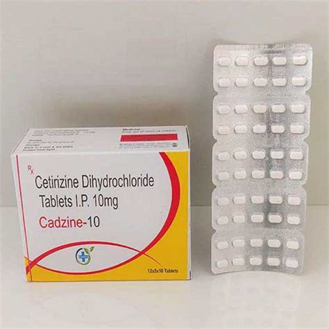 Cadzine 10 - Cetirizine Diydrochloride Tablets IP 10 mg - Caddix Healthcare