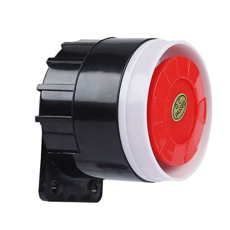 DC 12V Mini Red Wired Horn Siren Sound Alarm System Warning Horn for ...