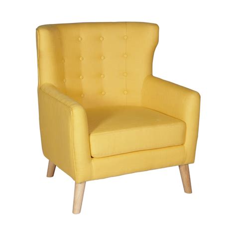 Gocosy Cache Arm Chair (Fabric, Yellow) : Amazon.in: Home & Kitchen