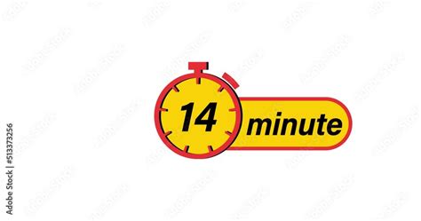 Vidéo Stock 14 minutes timers Clocks, Timer 14 minute icon, countdown ...