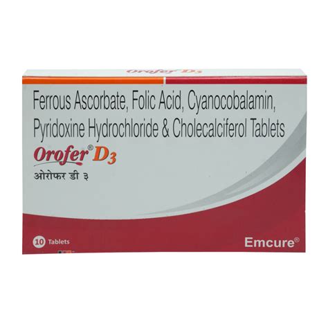 Orofer D3 Tablet 10's Price, Uses, Side Effects, Composition - Apollo ...