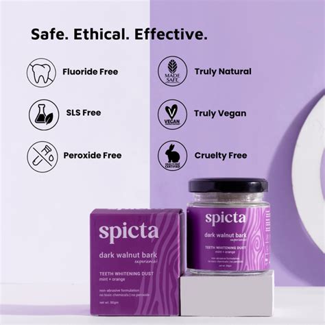 Spicta - Teeth Whitening Powder with Walnut Bark - Best whitening ...