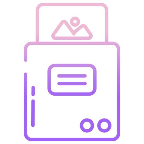 Icône de Imprimante portable Icongeek26 Outline Gradient | Freepik