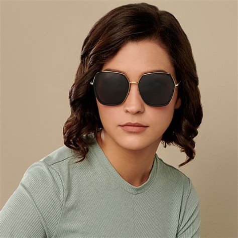 Golden Black Full Rim Geometric Vincent Chase The Metal Edit VC S13840 ...