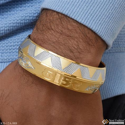 Buy Men's Kada Online | Gold Plated, Silver, Stainless Steel, Punjabi ...
