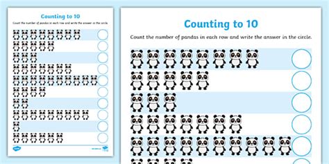 👉 Counting Pandas Activity Sheet