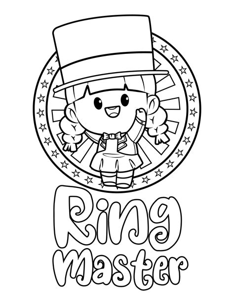 Circus Ring Master Coloring Pages