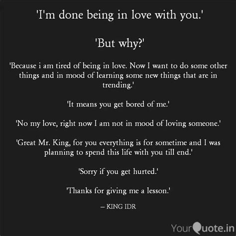 'Because i am tired of be... | Quotes & Writings by KING IDR | YourQuote