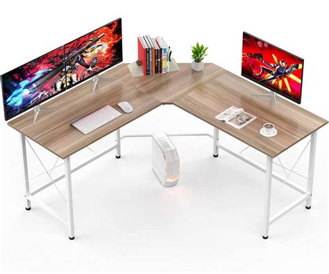 Spyder Craft L-Shaped Desk 59" Computer Corner Desk, Home Gaming Desk ...