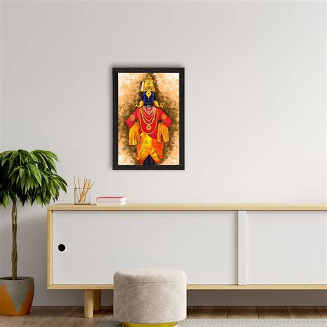 Lord Vitthal Satin Matt Textured UV Digital Art Painting - eCraftIndia ...