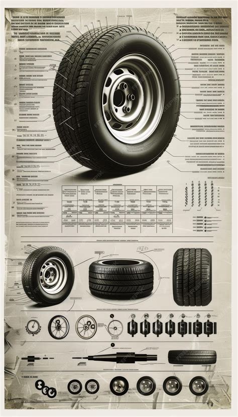 Detailed Educational Poster on Reading Tire Size and Specifications for ...
