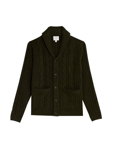 Buy Cable Shawl Collar Cardigan at Marks & Spencer