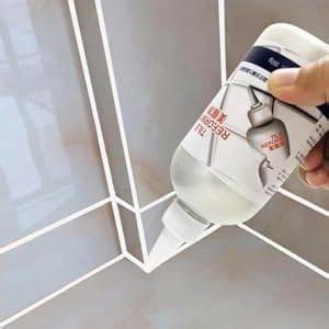 White Cement Tile Grout & Gap Filler – Waterproof Sealant Tube for Wall ...