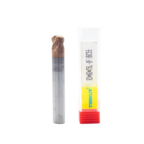 Buy carbide cutter 6mm 4 Flute Ballnose 55 HRC - Pack of 1 – Jaibros