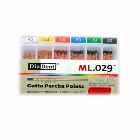 Diadent Gutta Percha Point 2% Dental Endodontic Obturation measuring a ...