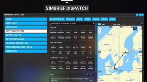 Simbrief Dispatch Tutorial 的图像结果