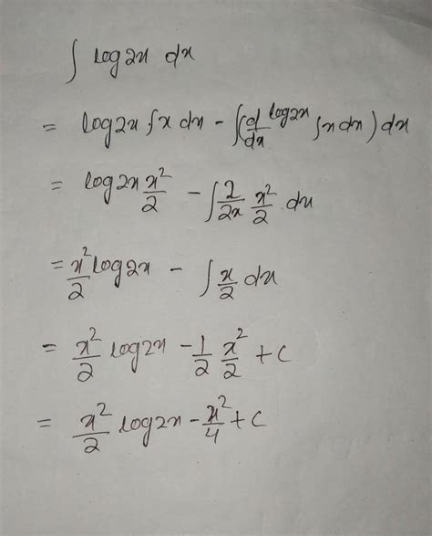 integration of log2x - Brainly.in