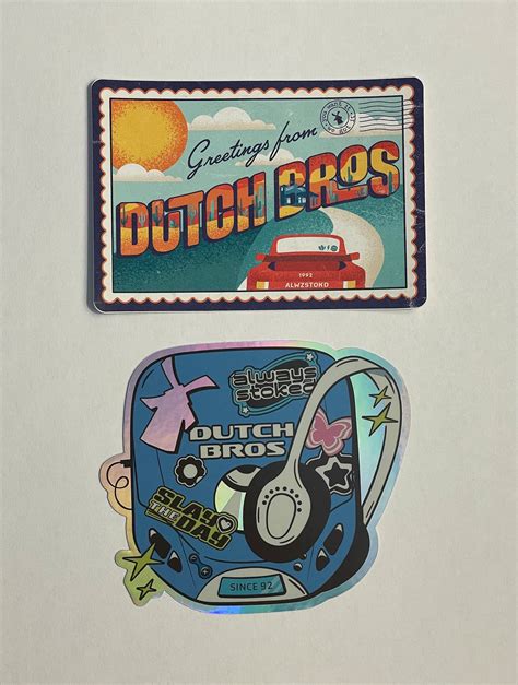 2023 Dutch Bros Stickers - Etsy