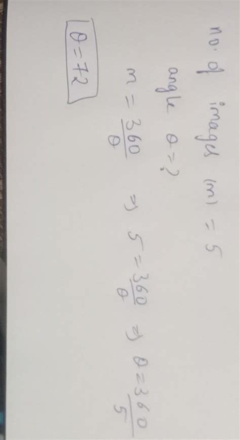 To get five images of a single object one should have two plane mirrors ...