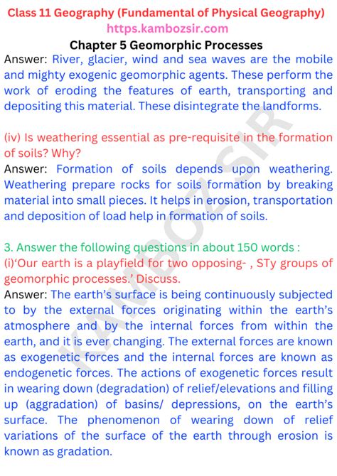 Class 11 Chapter 6 Geomorphic Processes 的图像结果