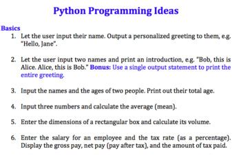 Python Exercices Beginners 的图像结果