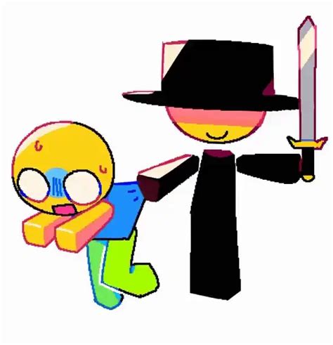 noob and mafioso (roblox and 2 more) drawn by 1018sus | Danbooru