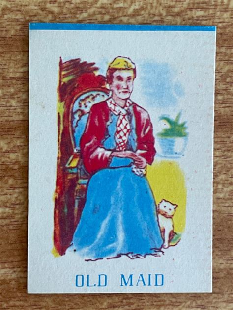 Old Maid Vintage Childrens Card Game - Etsy
