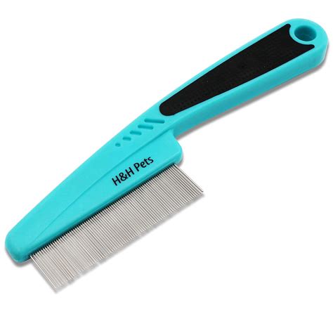 H&H Pets Flea Comb Rubber Handle Upgraded : Amazon.in: Pet Supplies