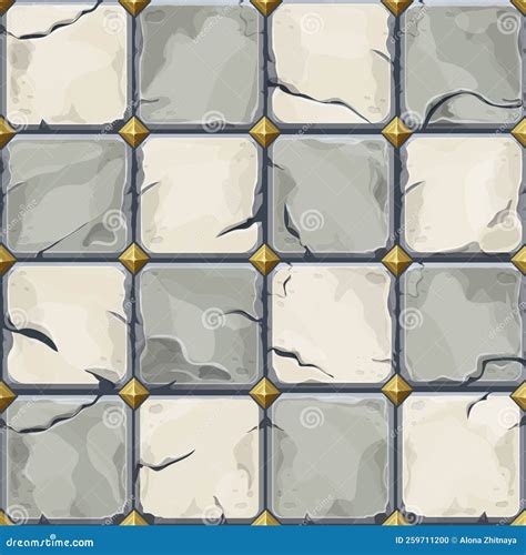 Chessboard Dark and Light Tile, Bricks Game Background in Cartoon Style ...