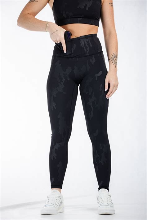 Concealed Carry Leggings | Green Camo | Curves N Combatboots