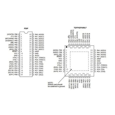 ATmega 16A-U PDIP-40 Microcontroller ATmega16 | Robodo