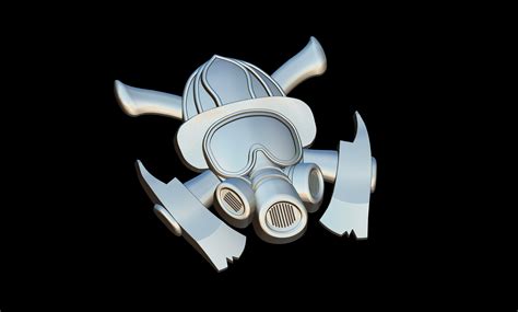 🧑‍🚒 Firefighter helmet with crossed axes 3D STL for CNC・ STL File for ...