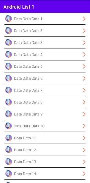 Image result for Android List Examples