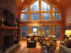 Cabin Living Room by Sew Bee It Dressing Up Windows And Functionality Cabin Living Room