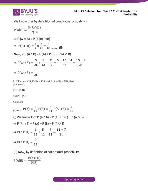 Image result for Probability Class 12 NCERT Solutions