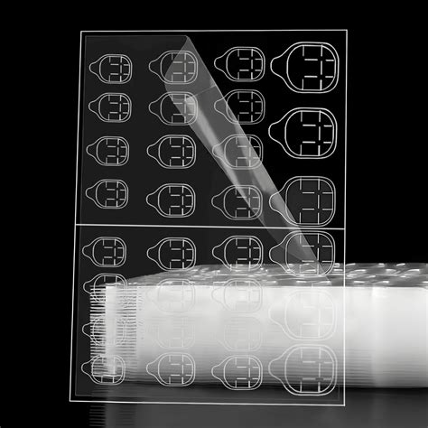 Amazon.com: uadbau 10 Sheets Nail Adhesive Tabs, 300 Pcs Clear Nail ...