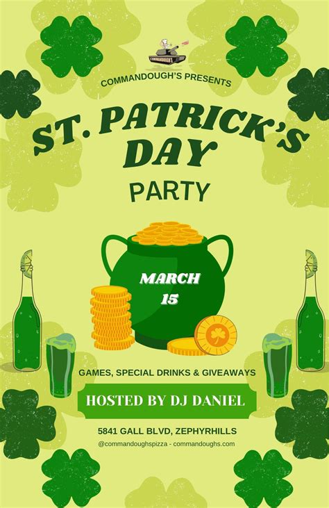 Saint Patrick’s Day Celebration at Commandough’s, 5841 Gall Blvd ...
