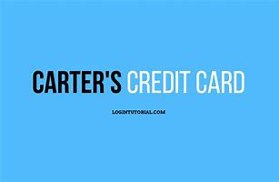 Carters credit card company