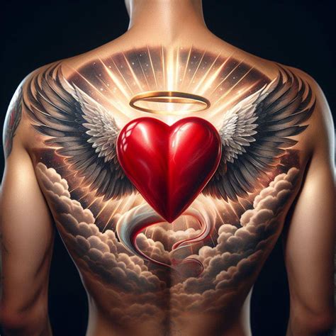 Heart With Wings Tattoo / Heart With Angel Wings Tattoo: Embracing ...
