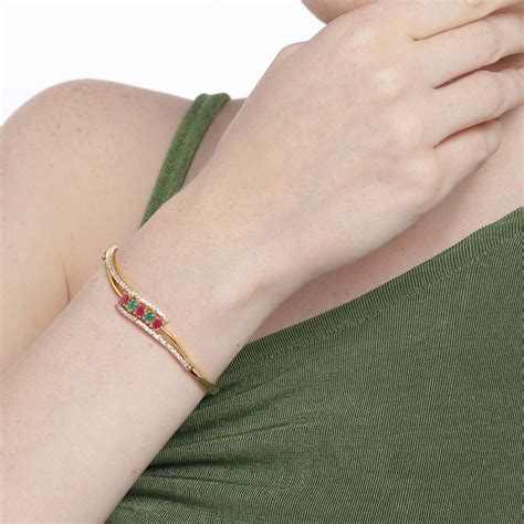 Golden Splendor Gold-Plated 925 Sterling Silver Bracelet – Zavya