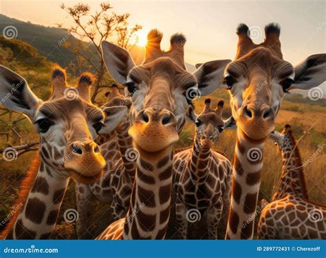 A group of giraffes stock image. Image of kenya, group - 289772431
