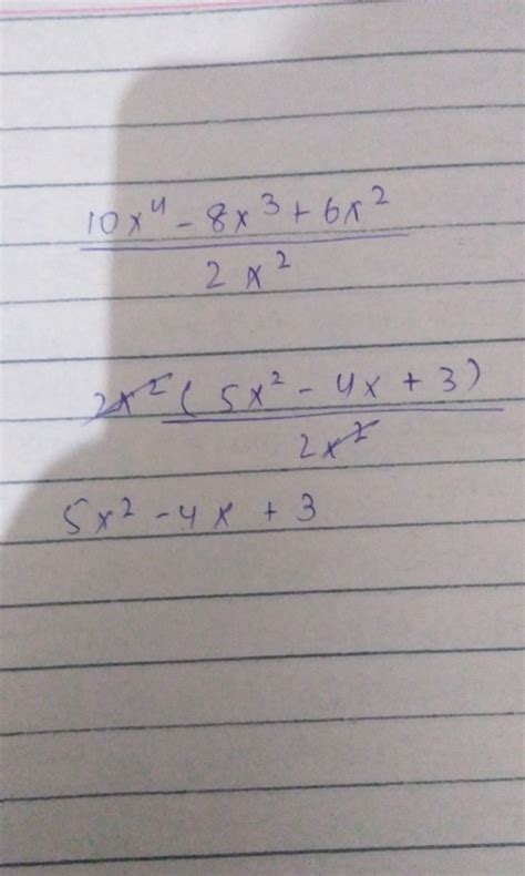 In a class eddy was asked to find the answer of (10x^4-8x^3+6x^2 ...