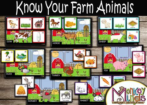 SORTING MATS - KNOW YOUR FARM ANIMALS – Monkey Minds