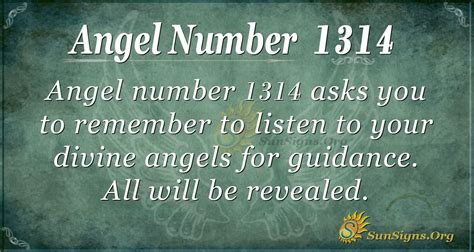 What does 1314 mean? – Meaning Of Number