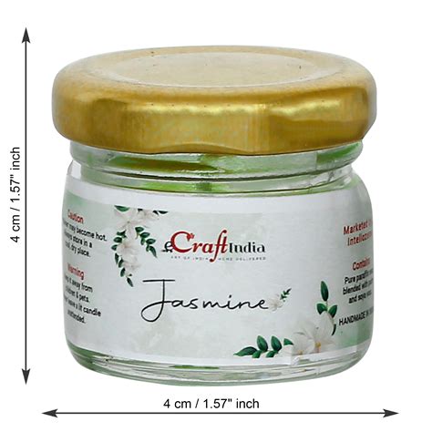 eCraftIndia The Mini Jar Candles Gift Box - Set of 5 Jar Lavender, Jas