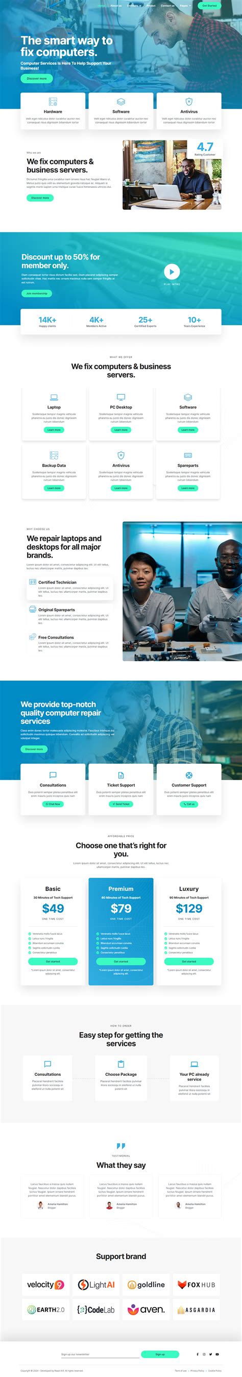 Computer Repair Website 的图像结果