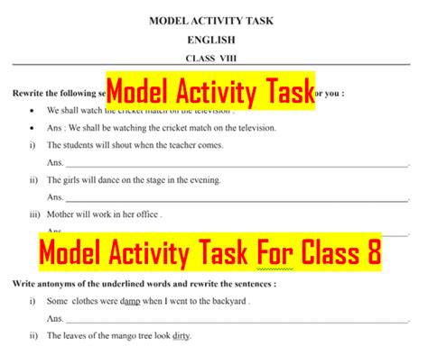 Image result for Class 8 Model Activity Task Part8